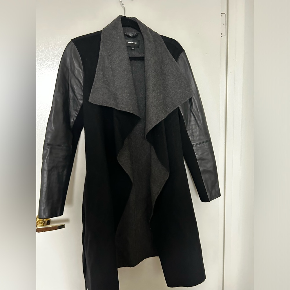 Mackage Vane Waterfall Collar Wool-Blend Coat - image 1